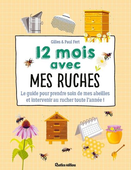 Couverture du livre 12 mois avec mes ruches